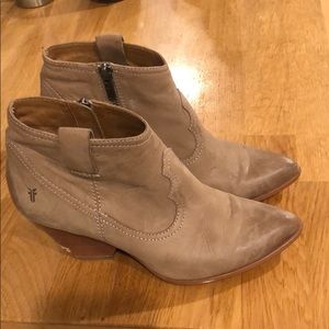 Frye Tan Booties
